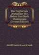 Die Englischen Dramatiker Vor, Neben Und Nach Shakespeare (German Edition), Adolf Friedrich von Schack 