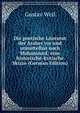 Die poetische Literatur der Araber vor und unmittelbar nach Mohammed; eine historische-kritische Skizze (German Edition), Gustav Weil 