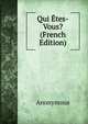 Qui Etes-Vous? (French Edition), Heinrich Kretschmayr 