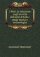 I Reti: in relazione cogli antichi abitatori d'Italia : studi storici e archeologici, Giovanni Oberziner 