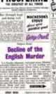 Decline of the English Murder, George Orwell 