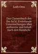 Das Classenbuch des Ibn Sa?d. Einleitende Untersuchungen uber authentie und Inhalt nach den Handschr, Loth Otto 