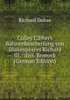 Colley Cibbers Buhnenbearbeitung von Shakespeares Richard III.: diss. Rostock (German Edition), Richard Dohse 