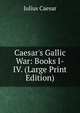 Caesar's Gallic War: Books I-IV. (Large Print Edition), Caesar Gaius Julius 