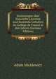 Vorlesungen uber Slawische Literatur und Zustande Gehalten im College de France in den Jahren (German Edition), Adam Mickiewicz 