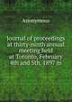 Journal of proceedings at thirty-ninth annual meeting held at Toronto, February 4th and 5th, 1897 m, Heinrich Kretschmayr 
