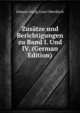 Zusatze und Berichtigungen zu Band I. Und IV. (German Edition), Johann Georg Conr Oberdieck 