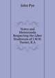 Notes and Memoranda Respecting the Liber Studiorum of J.M.W. Turner, R.A., John Pye 