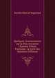 Quelques Commentaires sur la Plus Ancienne Chanson D'?tats Fran?aise, Le Livre des Mani?res D'?tienn, Kerstin Hard af Segerstad 