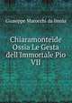 Chiaramonteide Ossia Le Gesta dell'Immortale Pio VII, Giuseppe Marocchi da Imola 
