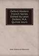 Oxford Modern French Series Edited by Leon Delbos, M.A. Quinze Jours, Jean Edmond Mansion 