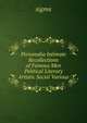 Personalia Intimate Recollections of Famous Men Political Literary Artistic Social Various, sigma 