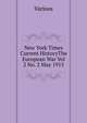 New York Times Current HistoryThe European War Vol 2 No. 2 May 1915, Various 