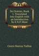 De Oratore, Book 1. Translated into English with an Introduction by E.N.P. Moor, Marcus Tullius Cicero 