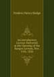 An Introductory Lecture Delivered at the Opening of the Bangor Lyceum, Nov. 15th, 1836, Hedge Frederic Henry 