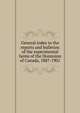 General index to the reports and bulletins of the experimental farms of the Dominion of Canada, 1887-1901, 