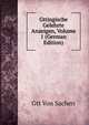 Gttingische Gelehrte Anzeigen, Volume 1 (German Edition), Gtt Von Sachen 