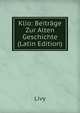 Klio: Beitrage Zur Alten Geschichte (Latin Edition), Livy 