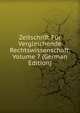 Zeitschrift Fur Vergleichende Rechtswissenschaft, Volume 7 (German Edition), 