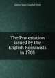 The Protestation issued by the English Romanists in 1788, Andrew James Campbell Allen 