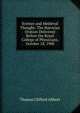 Science and Medieval Thought: The Harveian Oration Delivered Before the Royal College of Physicians, October 18, 1900, Thomas Clifford Allbutt 