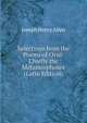 Selections from the Poems of Ovid: Chiefly the Metamorphoses (Latin Edition), Joseph Henry Allen 