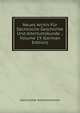Neues Archiv Fur Sachsische Geschichte Und Altertumskunde ., Volume 19 (German Edition), Sachsischer Altertumsverein 