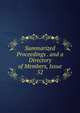 Summarized Proceedings . and a Directory of Members, Issue 52, 