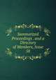 Summarized Proceedings . and a Directory of Members, Issue 58, 