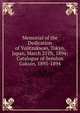 Memorial of the Dedication of Yuiitzukwan, Tokyo, Japan, March 25Th, 1894: Catalogue of Senshin Gakuin, 1893-1894, 