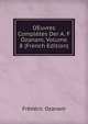 OEuvres Completes Der A. F Ozanam, Volume 8 (French Edition), Frederic Ozanam 