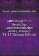 Mitteilungen Des Hessischen Landesstatistischen Amtes, Volumes 34-35 (German Edition), Hesse Landesstatistisches Amt 