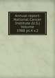 Annual report: National Cancer Institute (U.S.) Volume 1988 pt.4 v.2, 