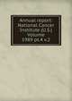 Annual report: National Cancer Institute (U.S.) Volume 1989 pt.4 v.2, 