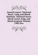 Annual report: National Heart, Lung and Blood Institute. National heart, blood vessel, lung, and blood program Volume 1983 Nov, 