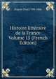Histoire litteraire de la France Volume 15 (French Edition), Duport Paul 1798-1866 