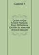 Qu'est-ce Que L'esprit Fran?ais: Vingt D?finitions Choisies Et Annot?es (French Edition), Gastinel P 