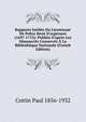 Rapports In?dits Du Lieutenant De Police Ren? D'argenson (1697-1715): Publi?s D'apr?s Les Manuscrits Conserv?s ? La Biblioth?que Nationale (French Edition), Cottin Paul 1856-1932 