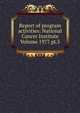 Report of program activities: National Cancer Institute Volume 1977 pt.5, 