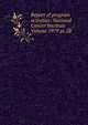 Report of program activities: National Cancer Institute Volume 1979 pt.2B, 
