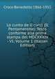 Lo cunto de li cunti (Il Pentamerone): Testo conforme alla prima stampa del MDCXXXIV - VI; Volume 1 (Italian Edition), Croce Benedetto 1866-1952 