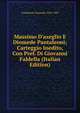 Massimo D'azeglio E Diomede Pantaleoni; Carteggio Inedito, Con Pref. Di Giovanni Faldella (Italian Edition), Pantaleoni Diomede 1810-1885 