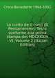 Lo cunto de li cunti (Il Pentamerone): Testo conforme alla prima stampa del MDCXXXIV - VI; Volume 2 (Italian Edition), Croce Benedetto 1866-1952 