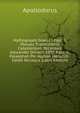 Mythographi Graeci .: Fasc. I. Pseudo-Eratosthenis Catasterismi. Recensuit Alexander Olivieri. 1897. Fasc. Ii. Palaephati Per Apston. Heracliti . Edidit Nicolaus (Latin Edition), Apollodorus 