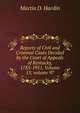 Reports of Civil and Criminal Cases Decided by the Court of Appeals of Kentucky, 1785-1951, Volume 15; volume 97, Martin D. Hardin 