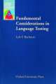 Oxford Applied Linguistics Fundamental Considerations In Lt, Lyle F. Bachman 