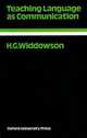 Oxford Applied Linguistics Teaching Language As Communication, H. G. Widdowson 