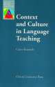Oxford Applied Linguistics Context And Culture In Lt, Claire J. Kramsch 