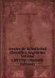 Anales de la Sociedad Cientifica Argentina Volume t.89 1920 (Spanish Edition), Sociedad Cientifica Argentina 