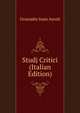 Studj Critici (Italian Edition), Graziadio Isaia Ascoli 